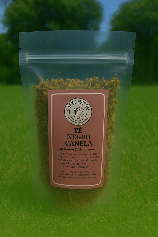 Te Negro Canela envase 50 gramos