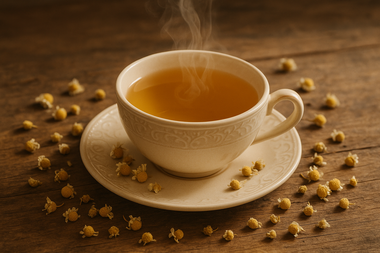 taza de te de manzanilla 